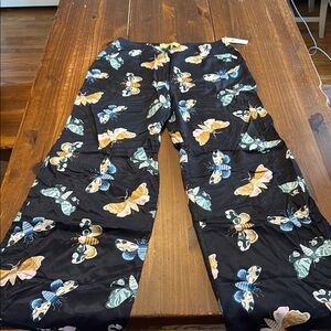 Sarah Gordon Colorful Butterfly Print Pants